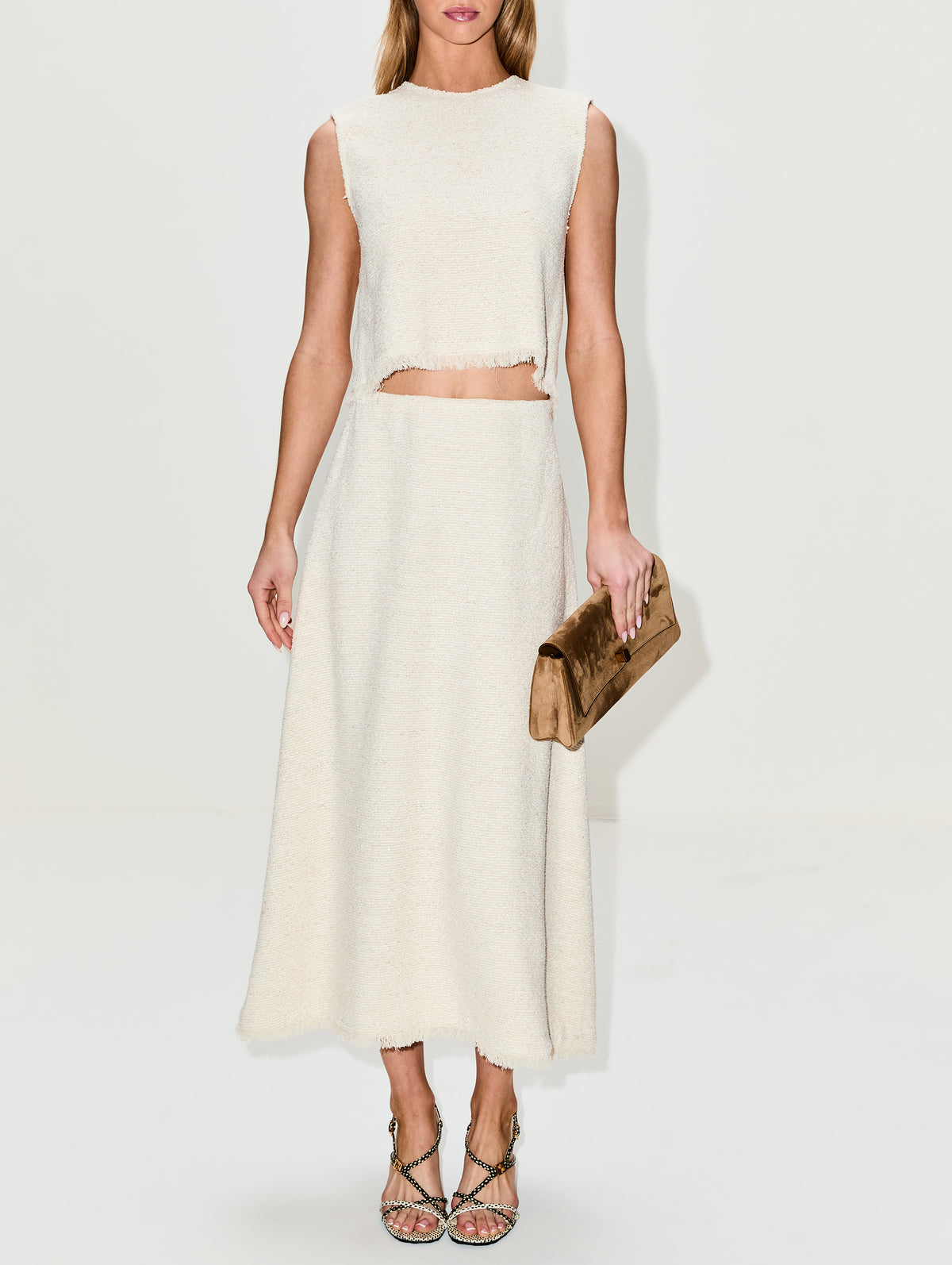 A-Line Skirt,TWP,IVORY,Image 2