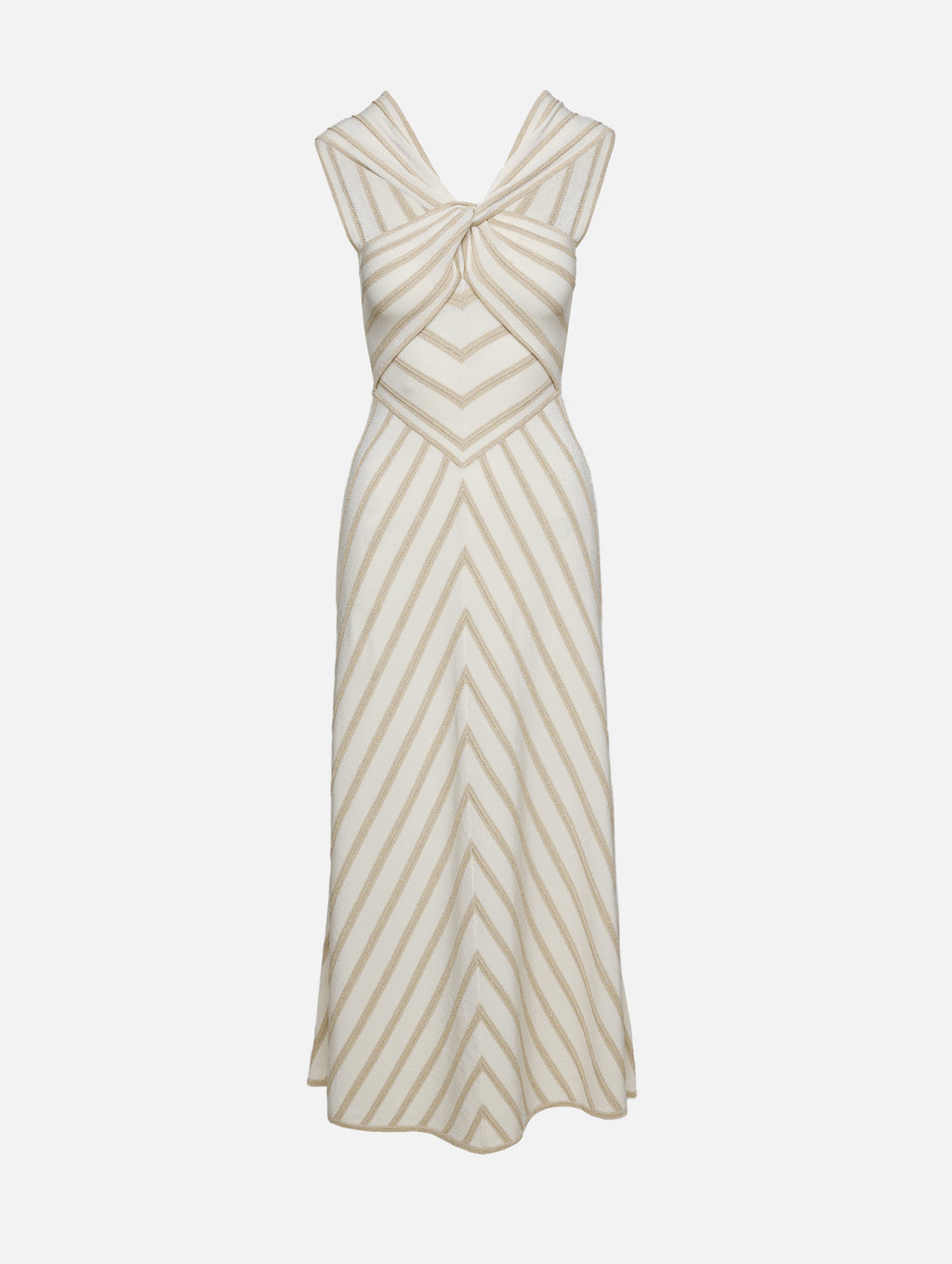 white and gold summer dress ZIMMERMANN Luna Metallic Halter | Cream/Gold Size:19 1/2 XLONG Elevate your bridal style ladies crochet dress pattern where color serves as