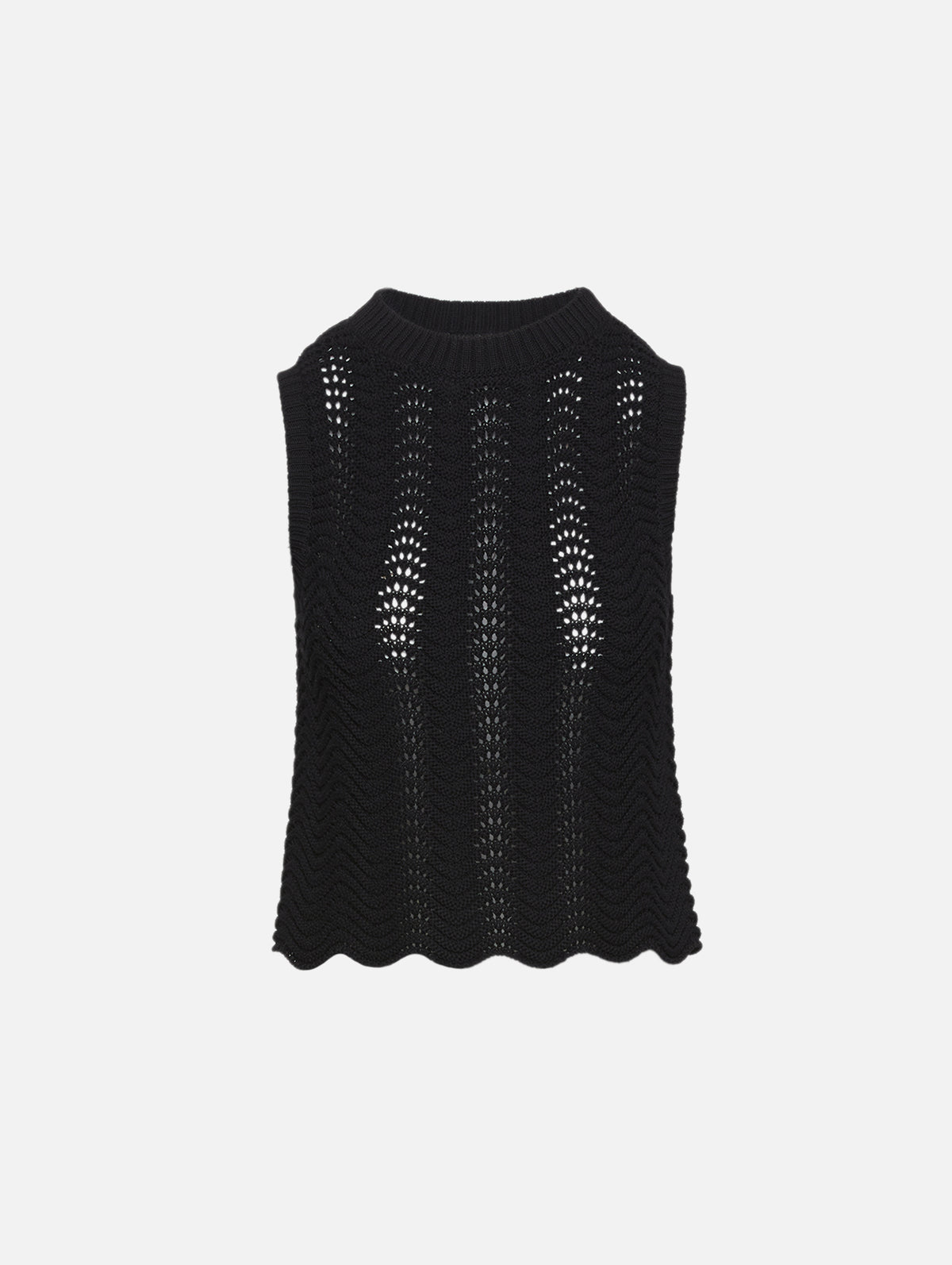 Vittoria Tank Top,LOULOU DE SAISON,BLACK,Image 1