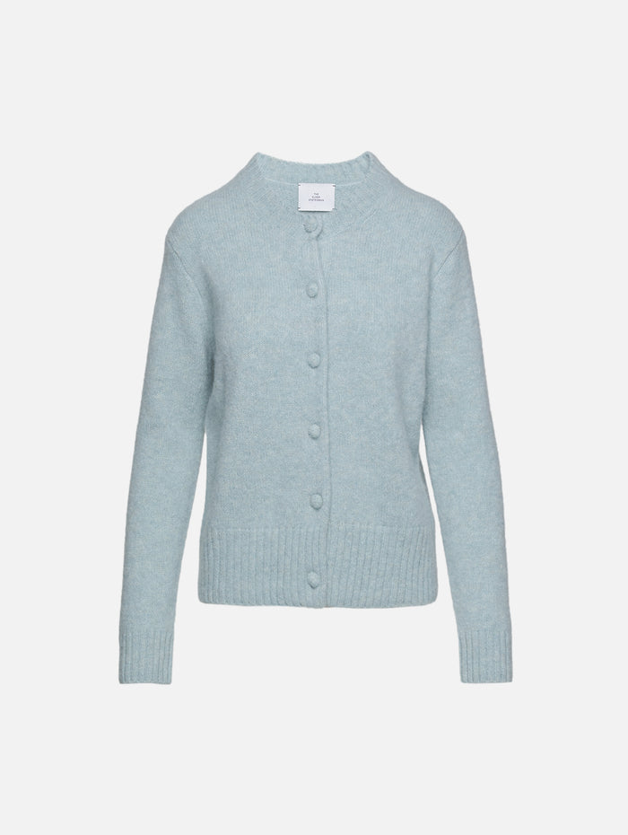 Indie Cardigan,THE ELDER STATESMAN,MISTY BLUE,Image 1