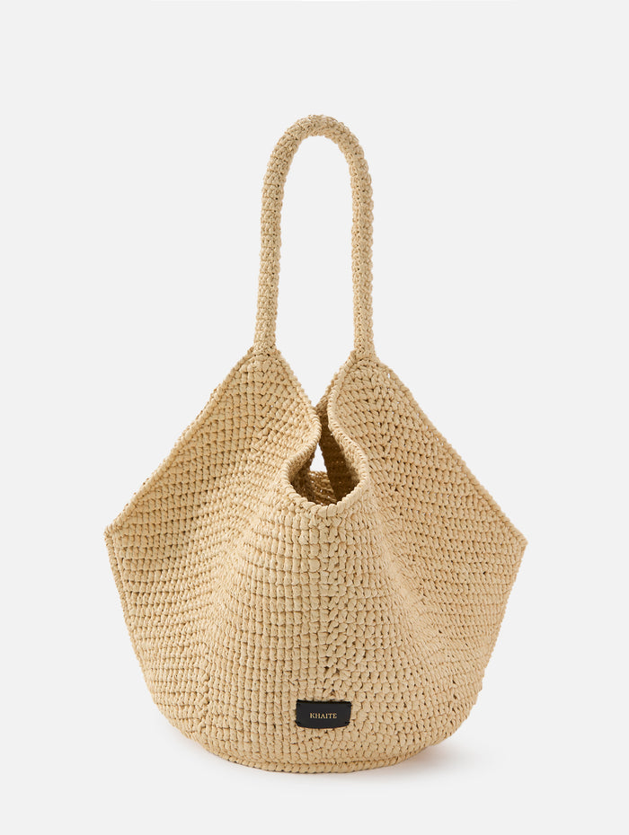 Lotus Medium Bag,KHAITE,NATURAL,Image 1