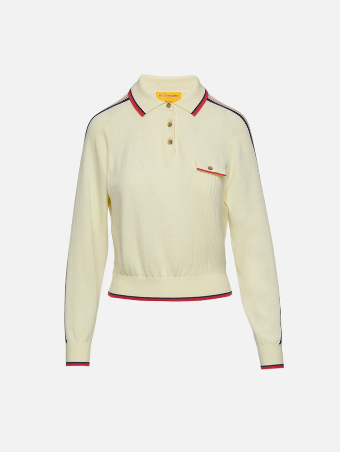 Relay Polo Top,GUEST IN RESIDENCE,MIST,Image 1