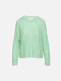 Gia Slouchy Crewneck Sweater,SABLYN,LIME,Image 1