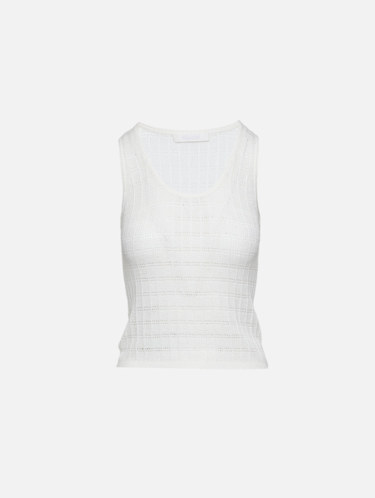 Cordelia Scooped Neck Tank,SABLYN,GARDENIA,Image 1