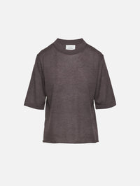 Nala Top,LOULOU DE SAISON,BROWN MELANGE,Image 1