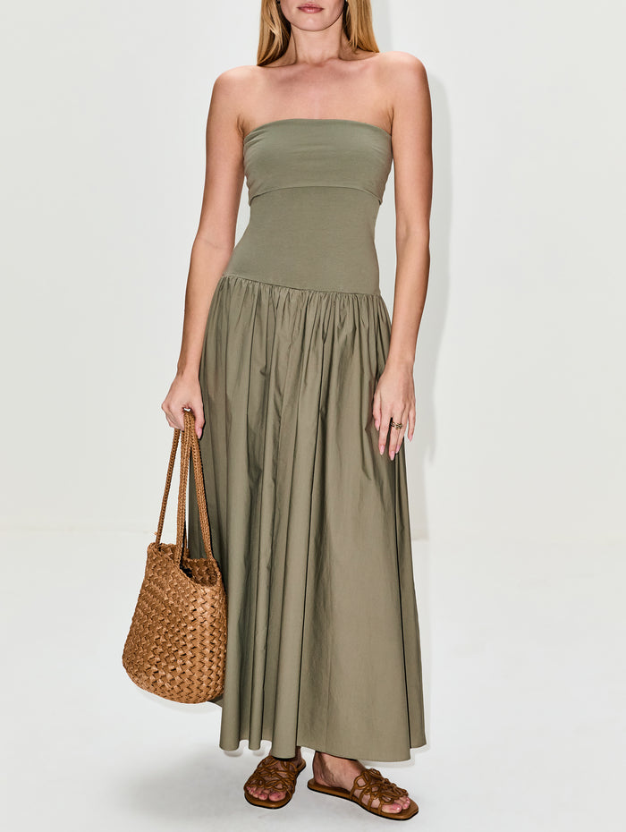 Marc Dress,BY MALENE BIRGER,DEEP LICHEN GREEN,Image 1