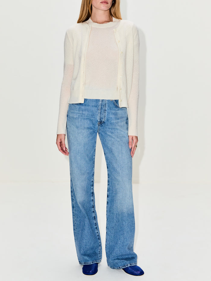 Jane Cardigan,GUEST IN RESIDENCE,CREAM,Image 1