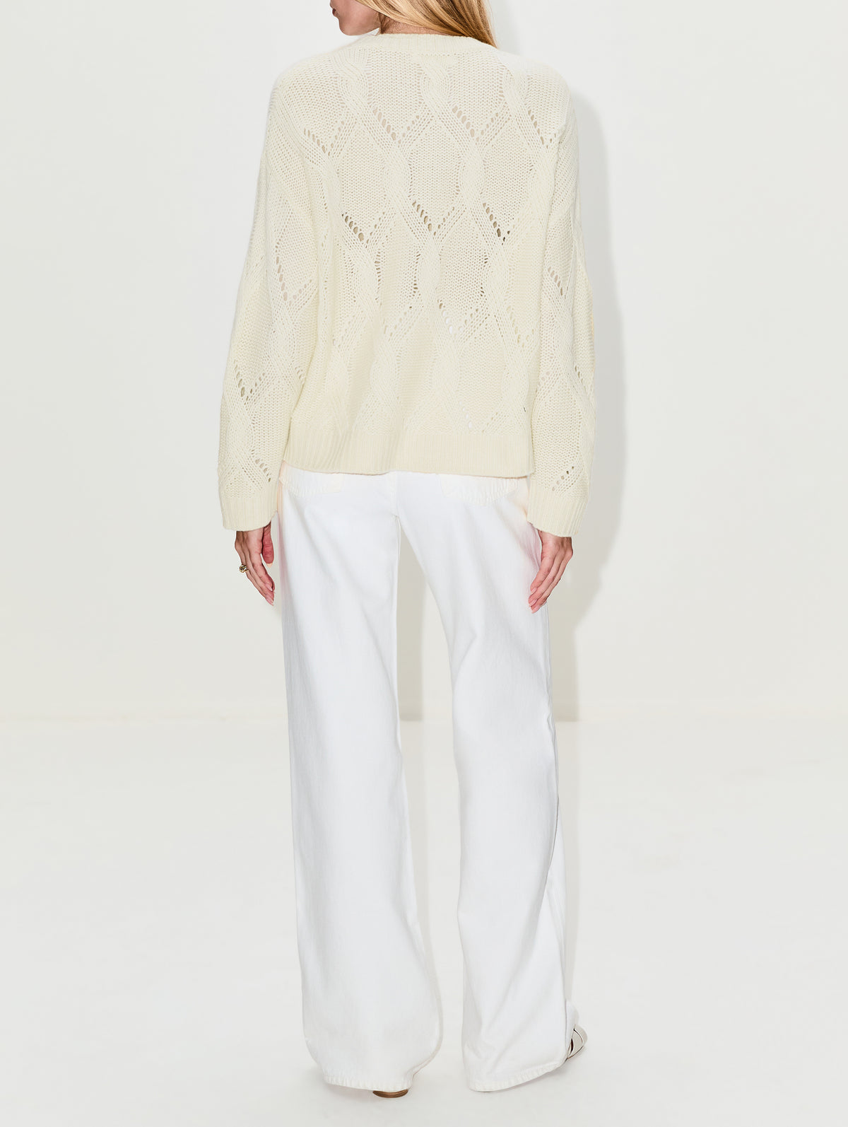 Gia Slouchy Crewneck Sweater,SABLYN,BUTTERCUP,Image 3