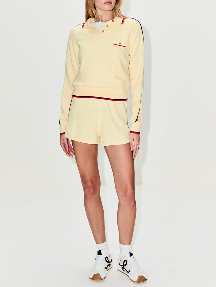 Relay Polo Top,GUEST IN RESIDENCE,MIST,Image 1