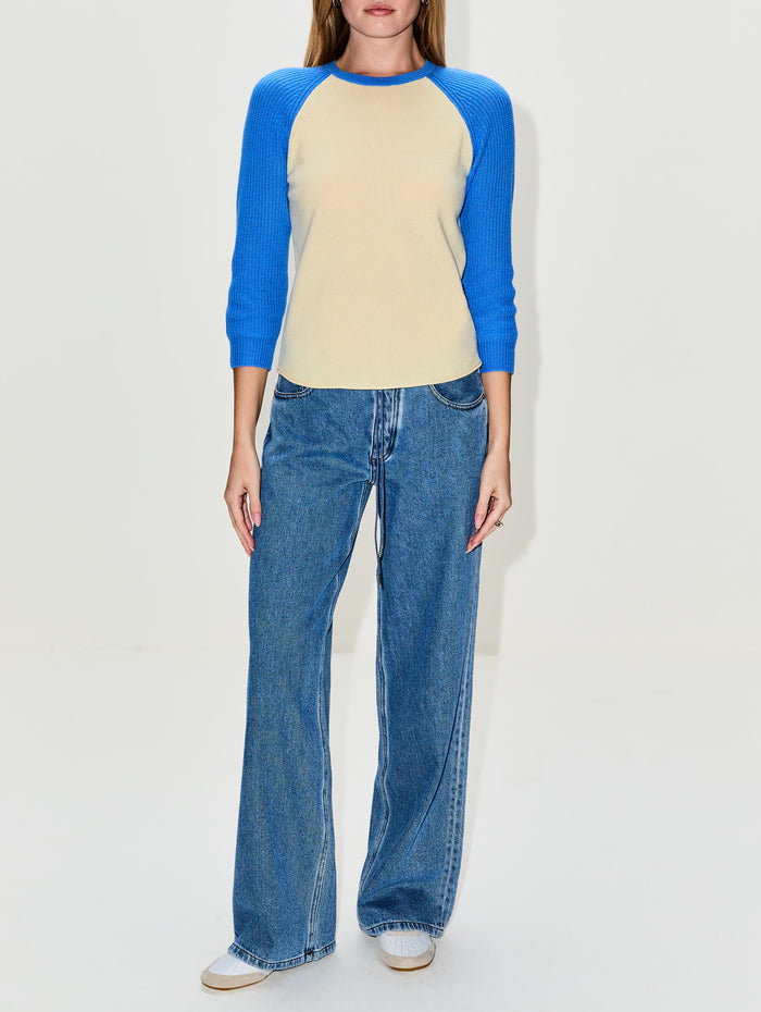 Baseball Tee,GUEST IN RESIDENCE,MIST/SAIL,Image 1