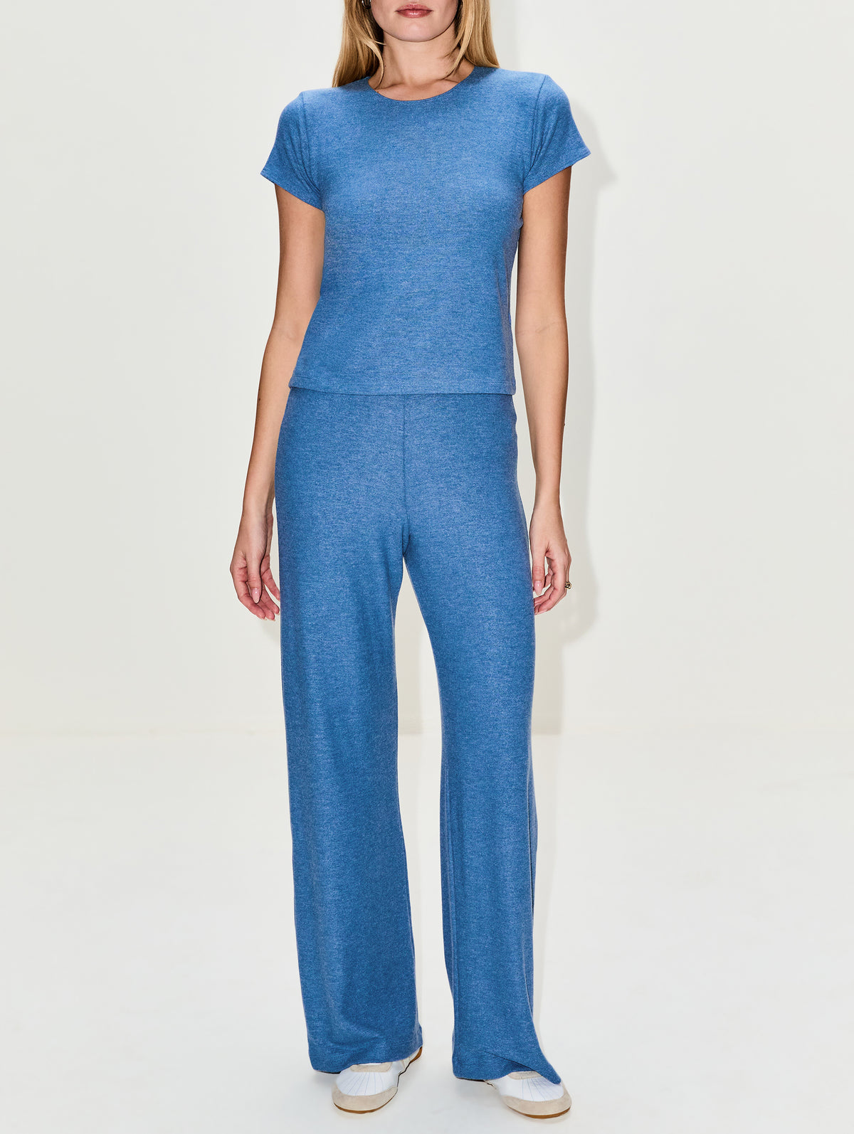 Lauren Margo Tee,LESET,BLEUET MELANGE,Image 2