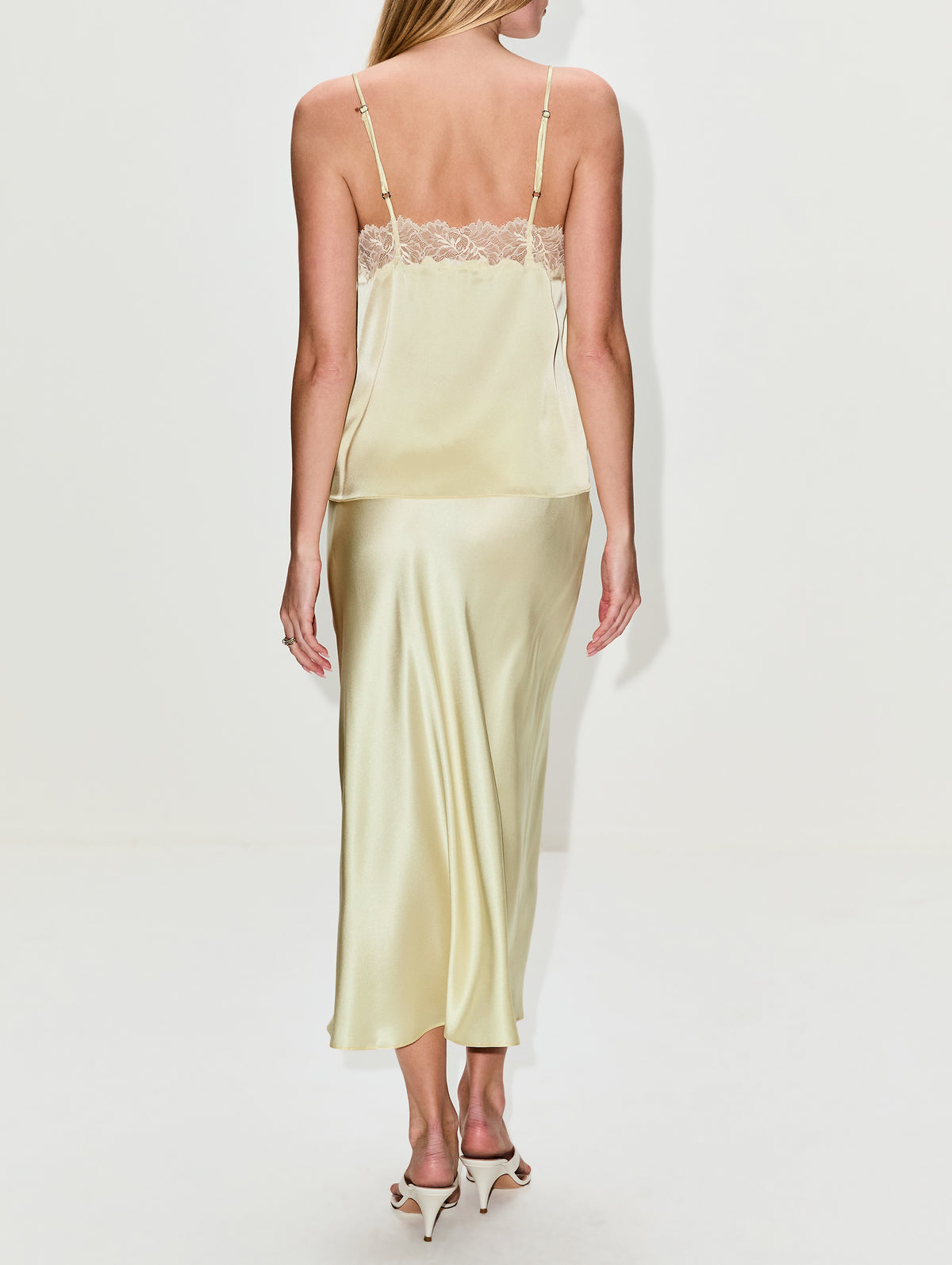 Bobbi V Neck Cami Top,SABLYN,BUTTERCUP,Image 3