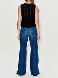 Vittoria Tank Top,LOULOU DE SAISON,BLACK,Image 3