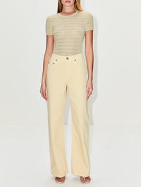 Sammy Relaxed Straight Pant,SABLYN,BUTTERCUP,Image 2