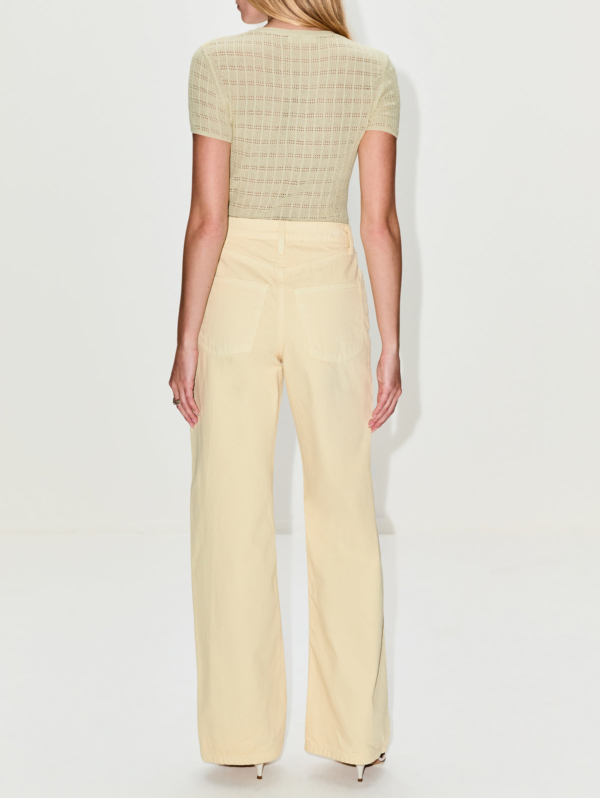 Sammy Relaxed Straight Pant,SABLYN,BUTTERCUP,Image 3