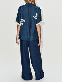 Lilou Shirt,SIR.,LIORA CHARCOAL BLUE,Image 3