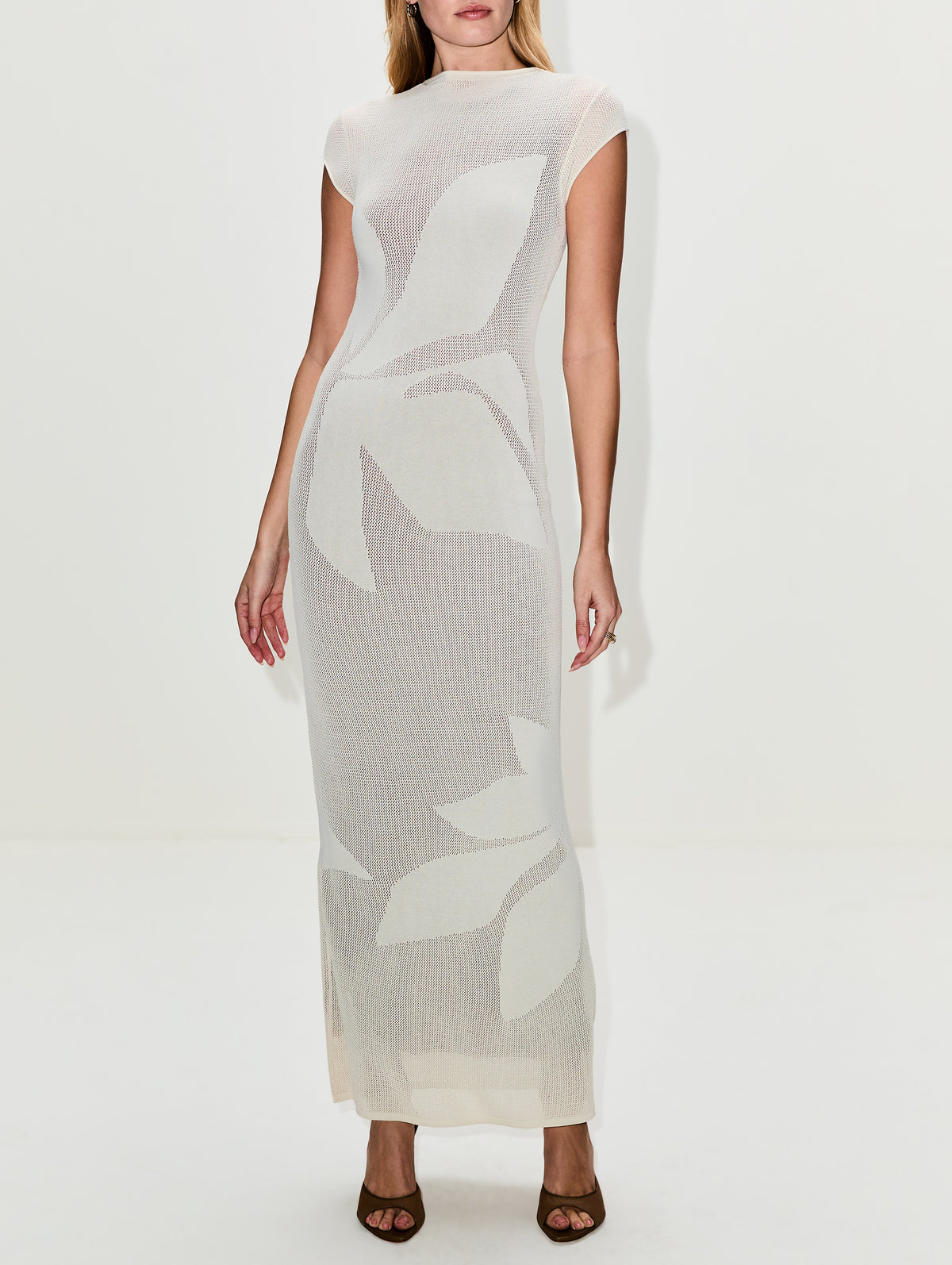 Solange Midi Dress,SIR.,NATURAL,Image 2