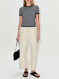 Linka Stripe Sweater,NILI LOTAN,NAVY/IVORY,Image 2
