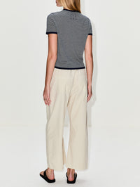 Linka Stripe Sweater,NILI LOTAN,NAVY/IVORY,Image 3