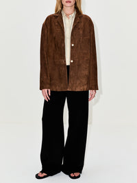Janine Shirt,THE ROW,OAK BROWN,Image 2