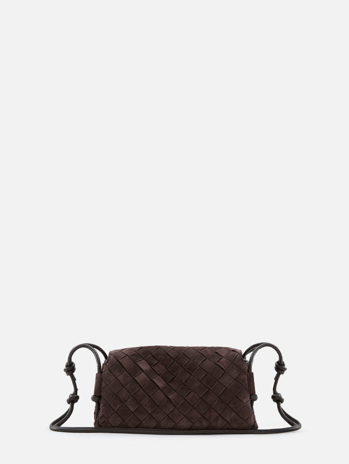 Notturno Flap Pouch,BOTTEGA VENETA,FONDENTE/GOLD,Image 1