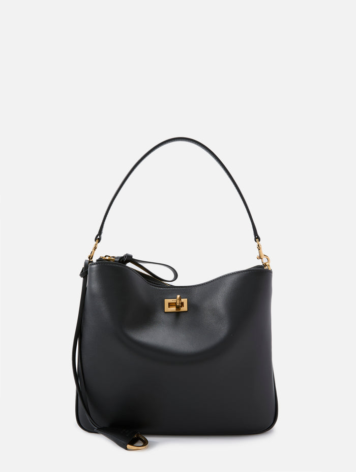 Small Rodeo Hobo Bag,BALENCIAGA,BLACK,Image 1