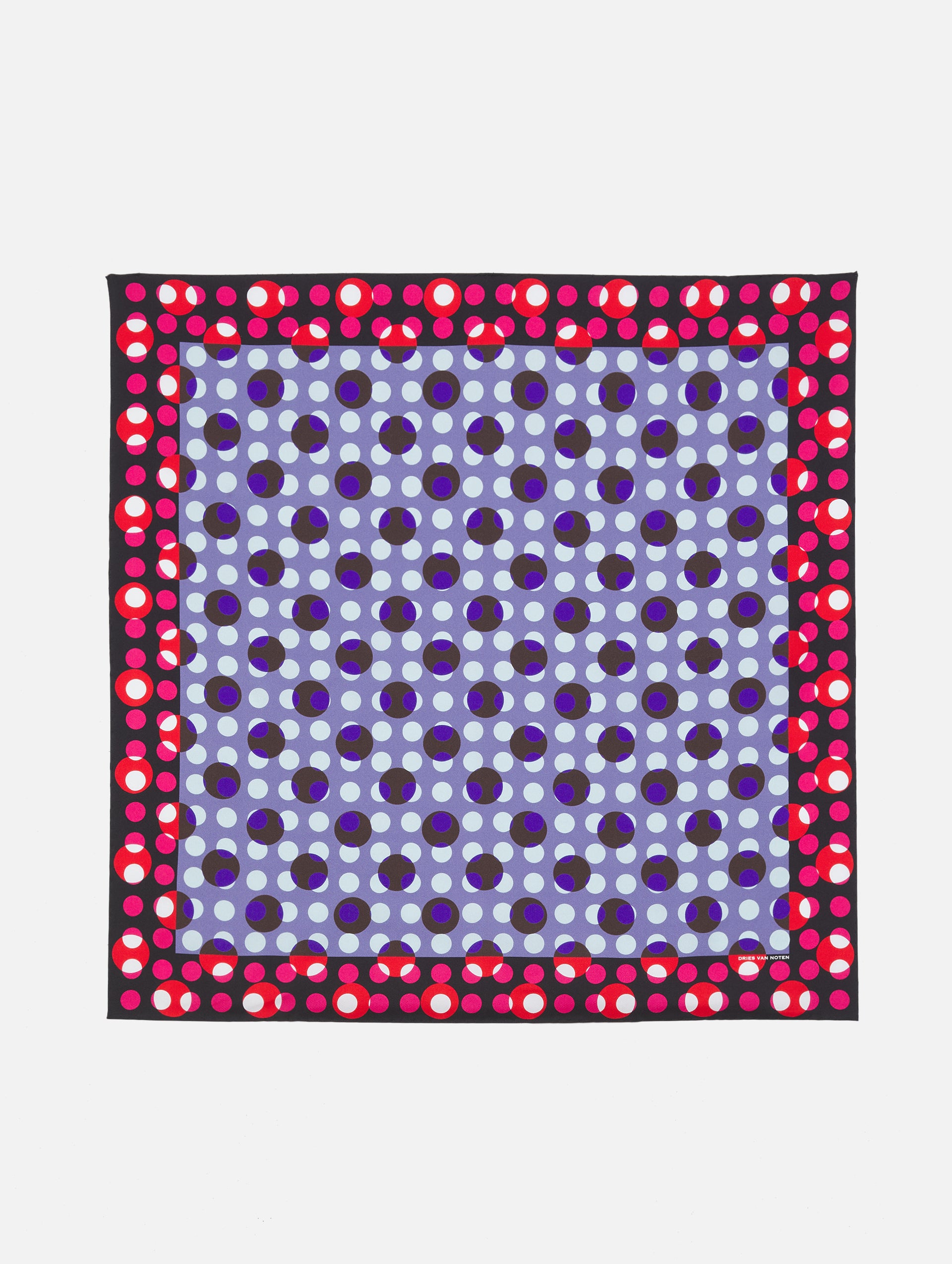 【Rare】Dries Van Noten Silk Quilted Scarf Small Scarf | DRIES VAN NOTEN | elysewalker
