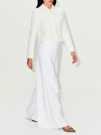 Jersey Trouser,MAX MARA,OPTICAL WHITE,Image 3