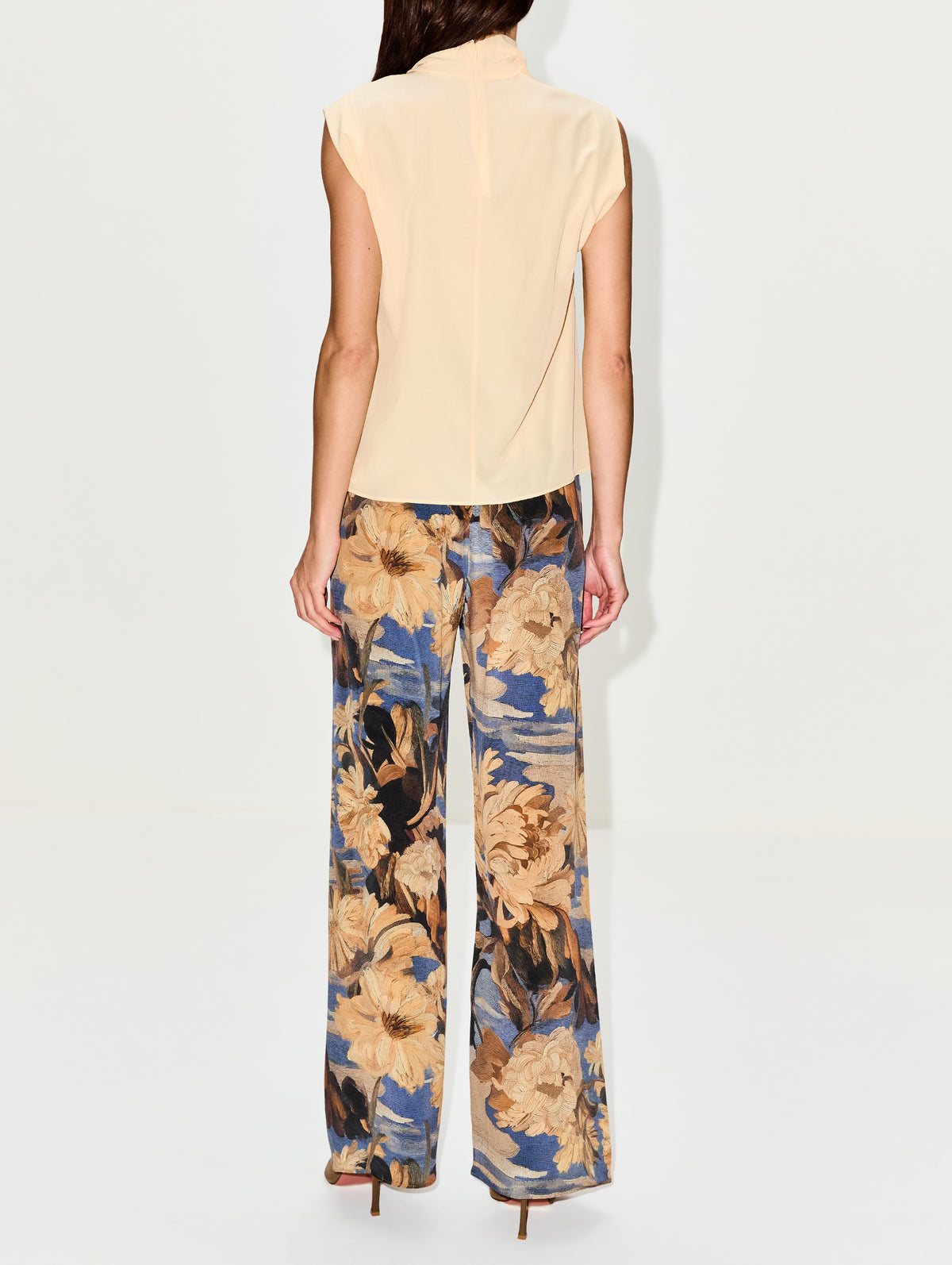 Draped Top,ANOTHER TOMORROW,BUTTER,Image 3