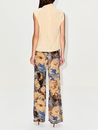 Draped Top,ANOTHER TOMORROW,BUTTER,Image 3