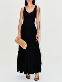 Maxi Skirt,CHLOÉ,BLACK,Image 2