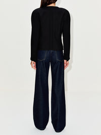 Fitted Blazer Jacket,CHLOÉ,BLACK,Image 3