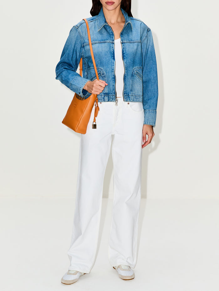 Bicolor Crossbody Bag,MIU MIU,GERBERA OLIVA,Image 1