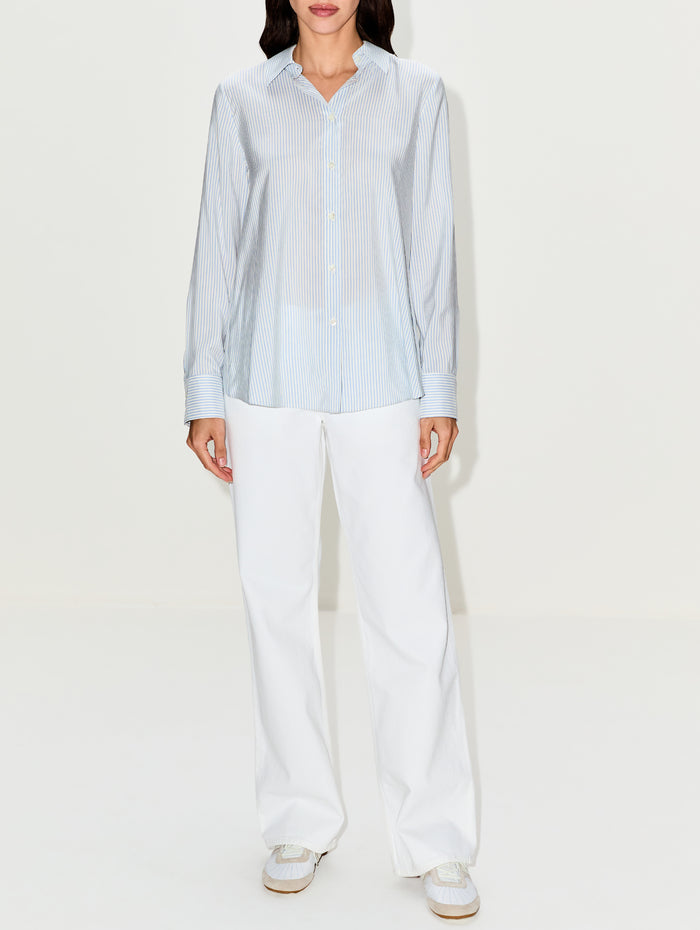 Elle Top,KULSON,BLUE/WHITE,Image 1