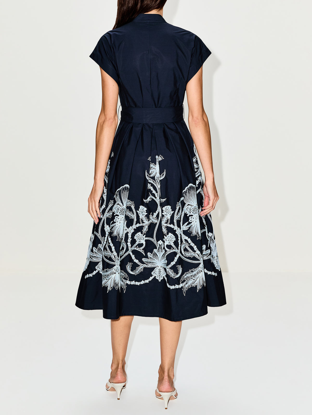 Embrodered Dress,ELEVENTY,BLUE,Image 4