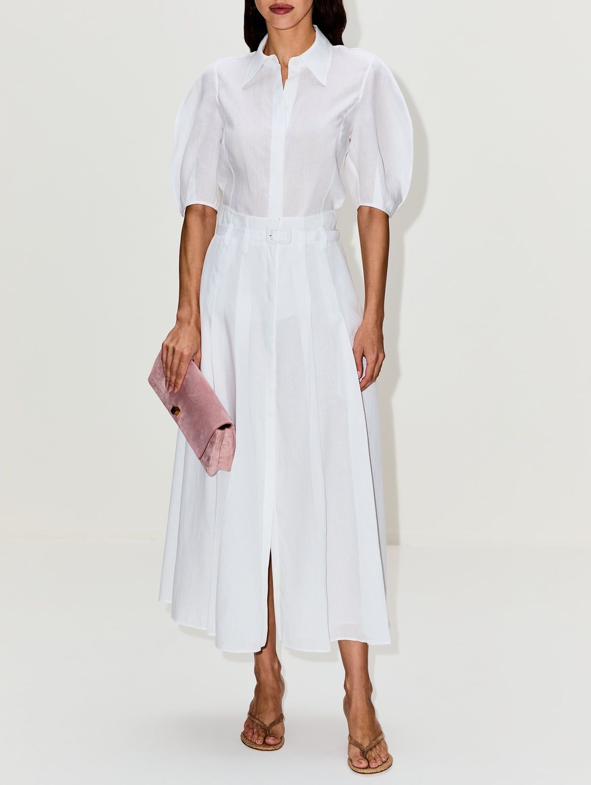 Dugald Skirt,GABRIELA HEARST,WHITE,Image 2