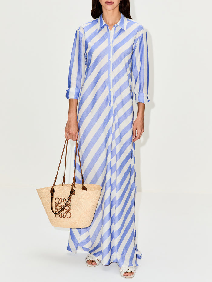 Consie Dress,KULSON,BLUE/WHITE,Image 1