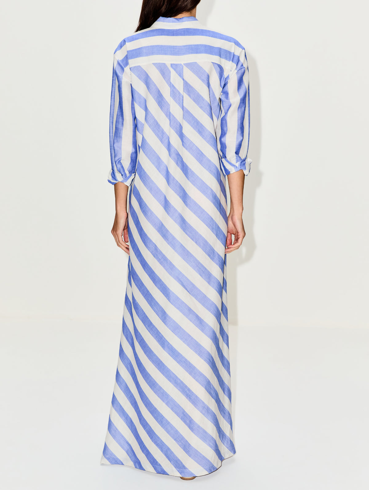 Consie Dress,KULSON,BLUE/WHITE,Image 4