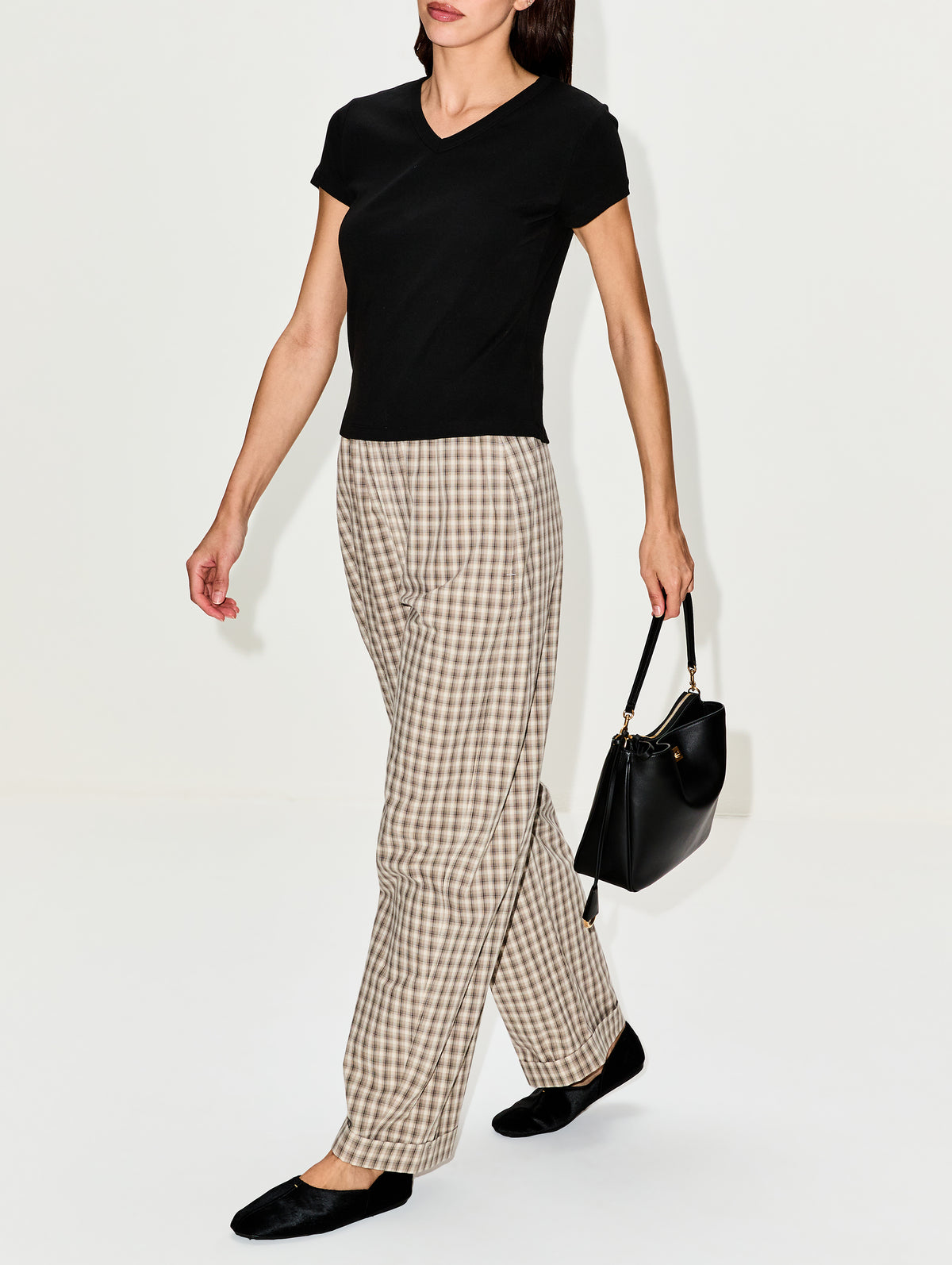 Yayoi Pant,NANUSHKA,CREME/GREY,Image 3