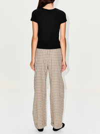 Yayoi Pant,NANUSHKA,CREME/GREY,Image 4