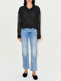 Bubble Shirt,R13,BLACK POLKADOT,Image 2