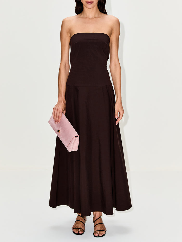 Rouleau Dress,ST AGNI,BARK,Image 1