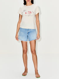 Classic Tee,RE/DONE,VINTAGE WHITE,Image 2