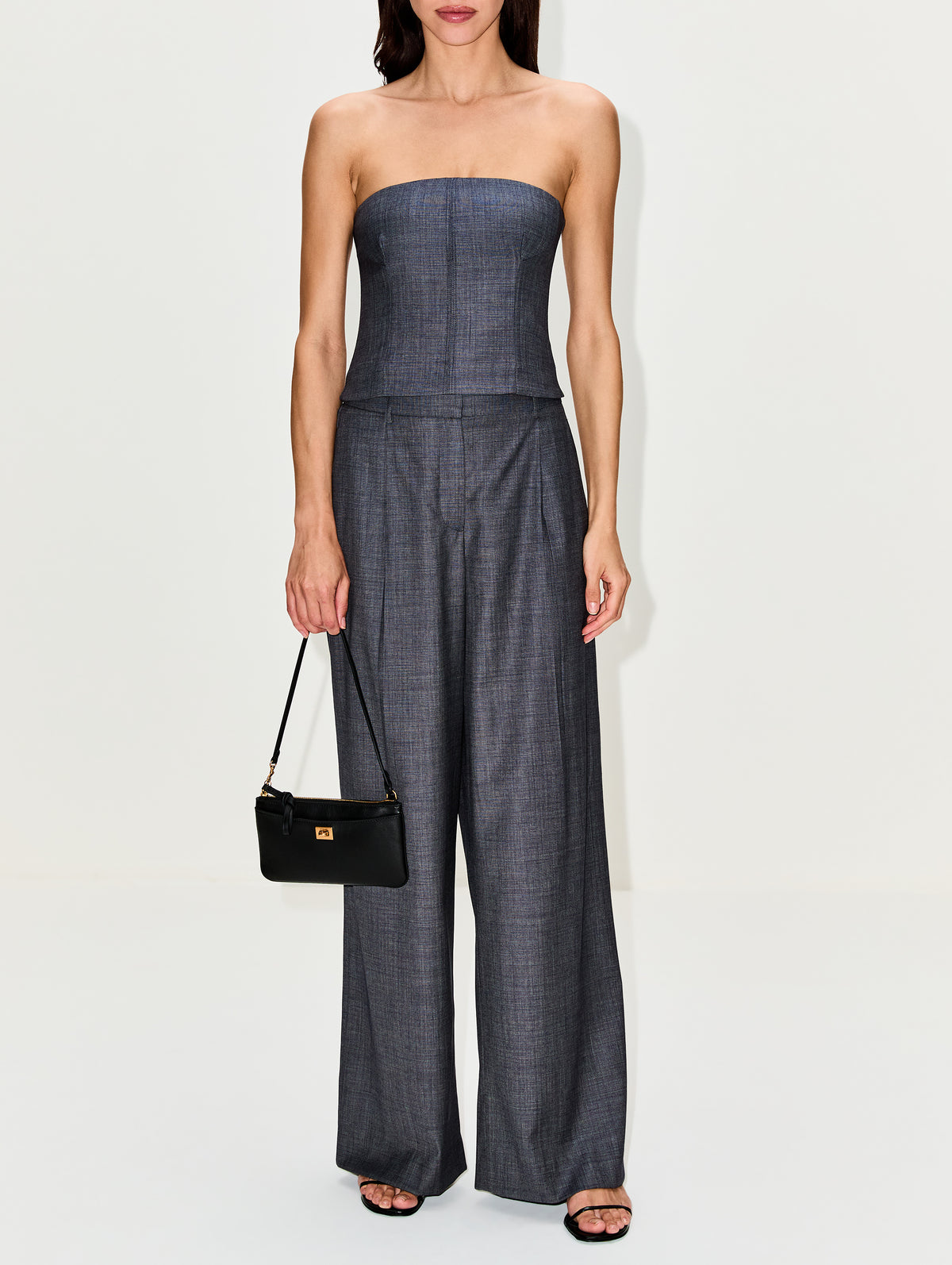 Jillian Bustier Top,TWP,MEDIUM INDIGO,Image 2