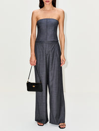 Jillian Bustier Top,TWP,MEDIUM INDIGO,Image 2