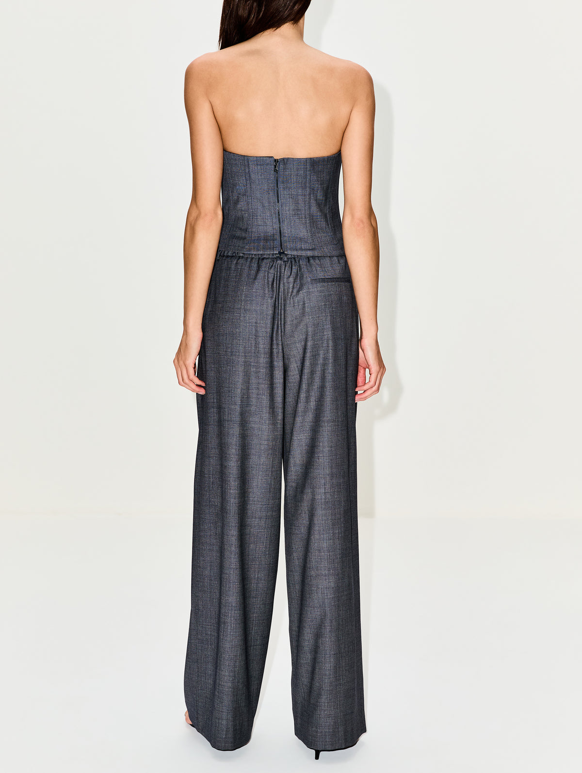 Jillian Bustier Top,TWP,MEDIUM INDIGO,Image 3