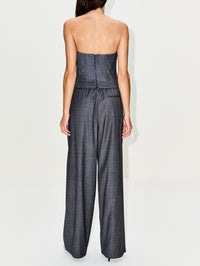 Jillian Bustier Top,TWP,MEDIUM INDIGO,Image 3