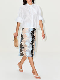 Skirt,MARNI,LILY WHITE,Image 3