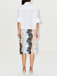 Skirt,MARNI,LILY WHITE,Image 4