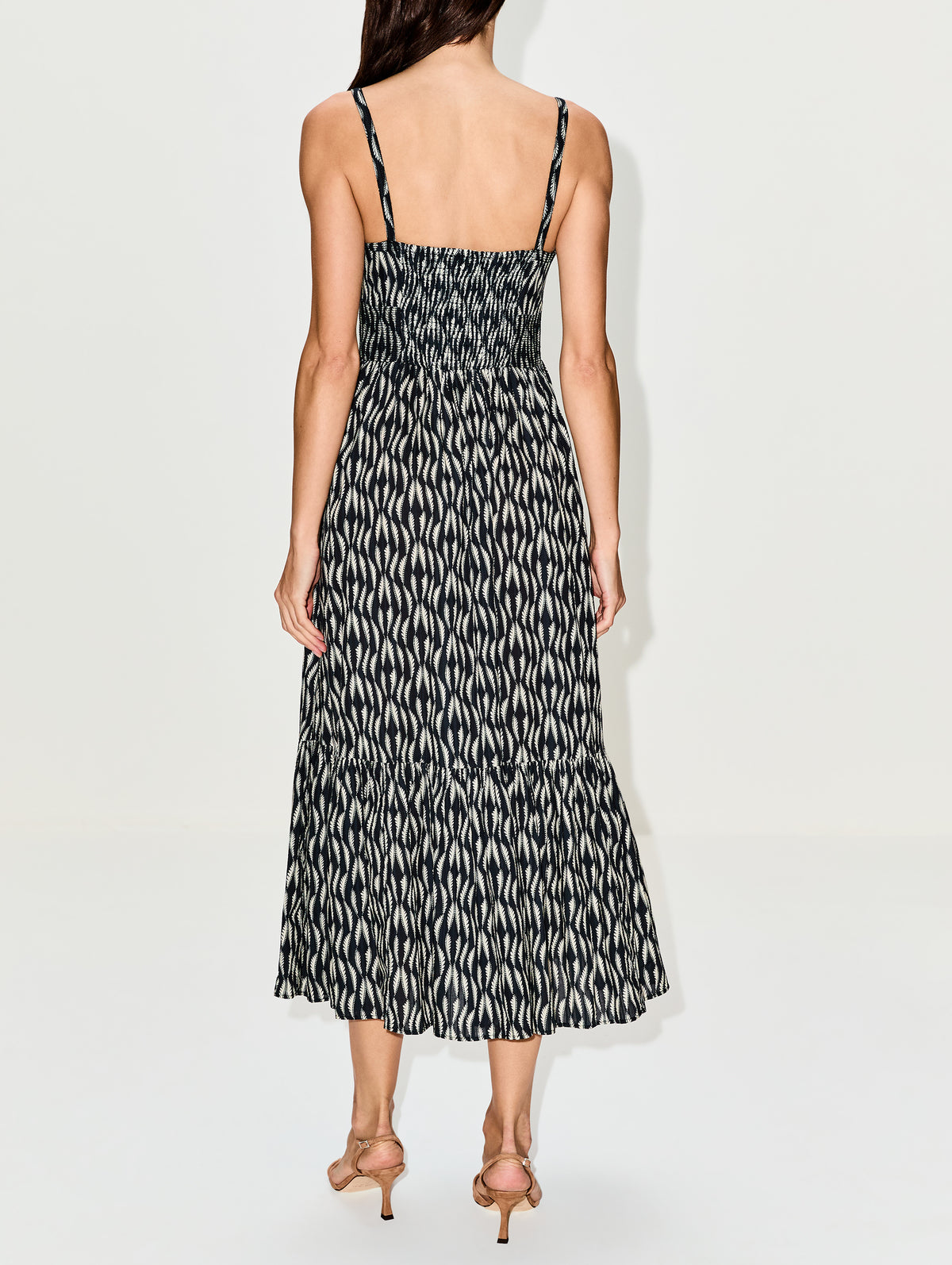 Nadine Midi Dress,ULLA JOHNSON,GRAPHITE,Image 4
